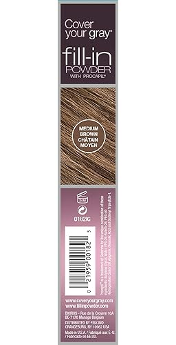 Miniatura 2 de Cover Your Gray Relleno en polvo, marrón medio (paquete de 6)
