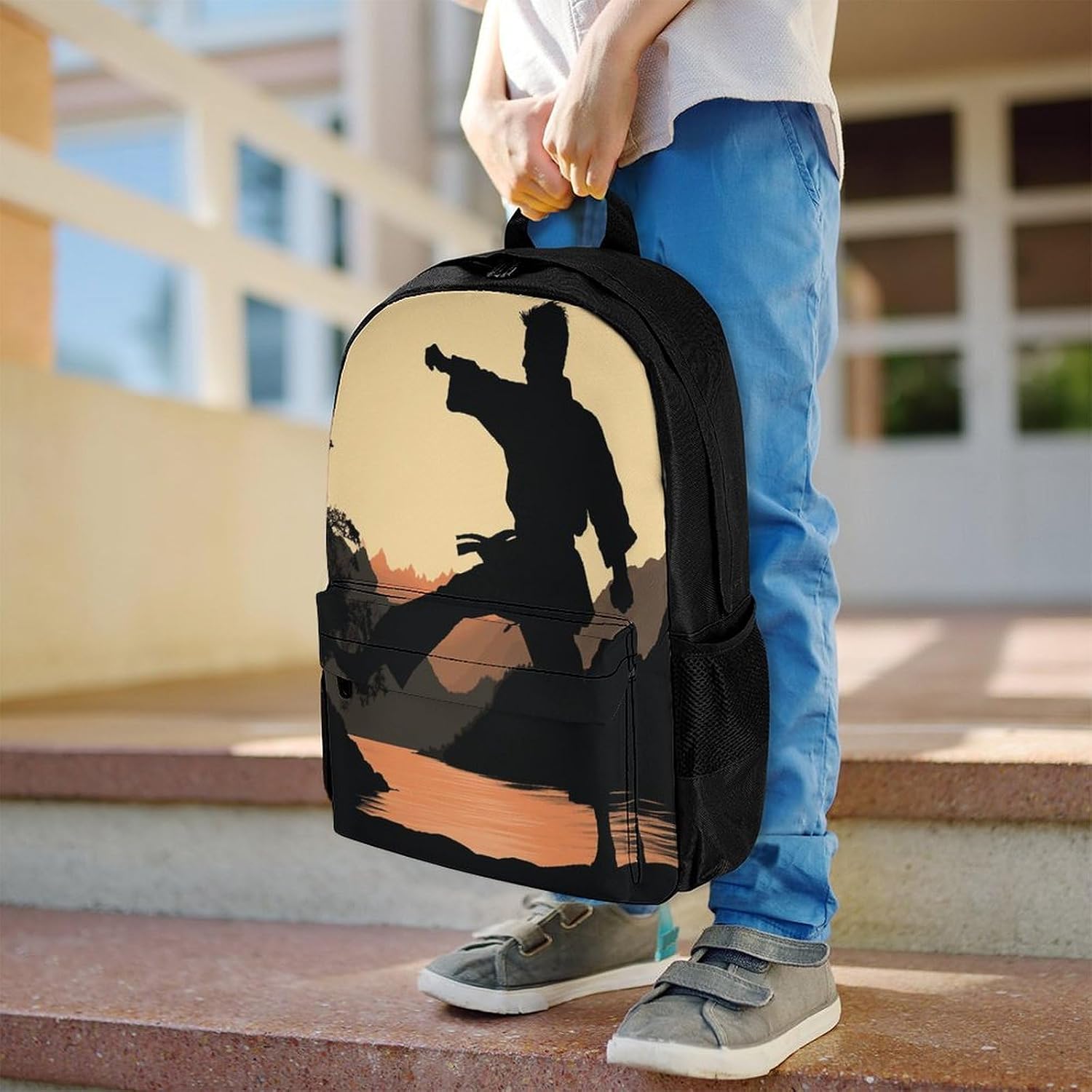 Karate Backpack Daypack Travel Backpack | Lightweight Casual Laptop Backpack for Women Men Aesthetic Travel Bag for Weekender Business Hiking Outdoor