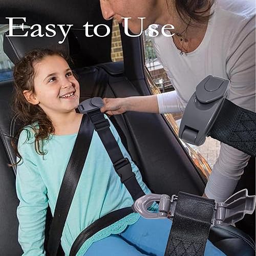 Miniatura 5 de Ajustador de cinturón de seguridad de automóvil, ajustador de cinturón de seguridad con clip, comodidad universal, correa protectora de hombro y