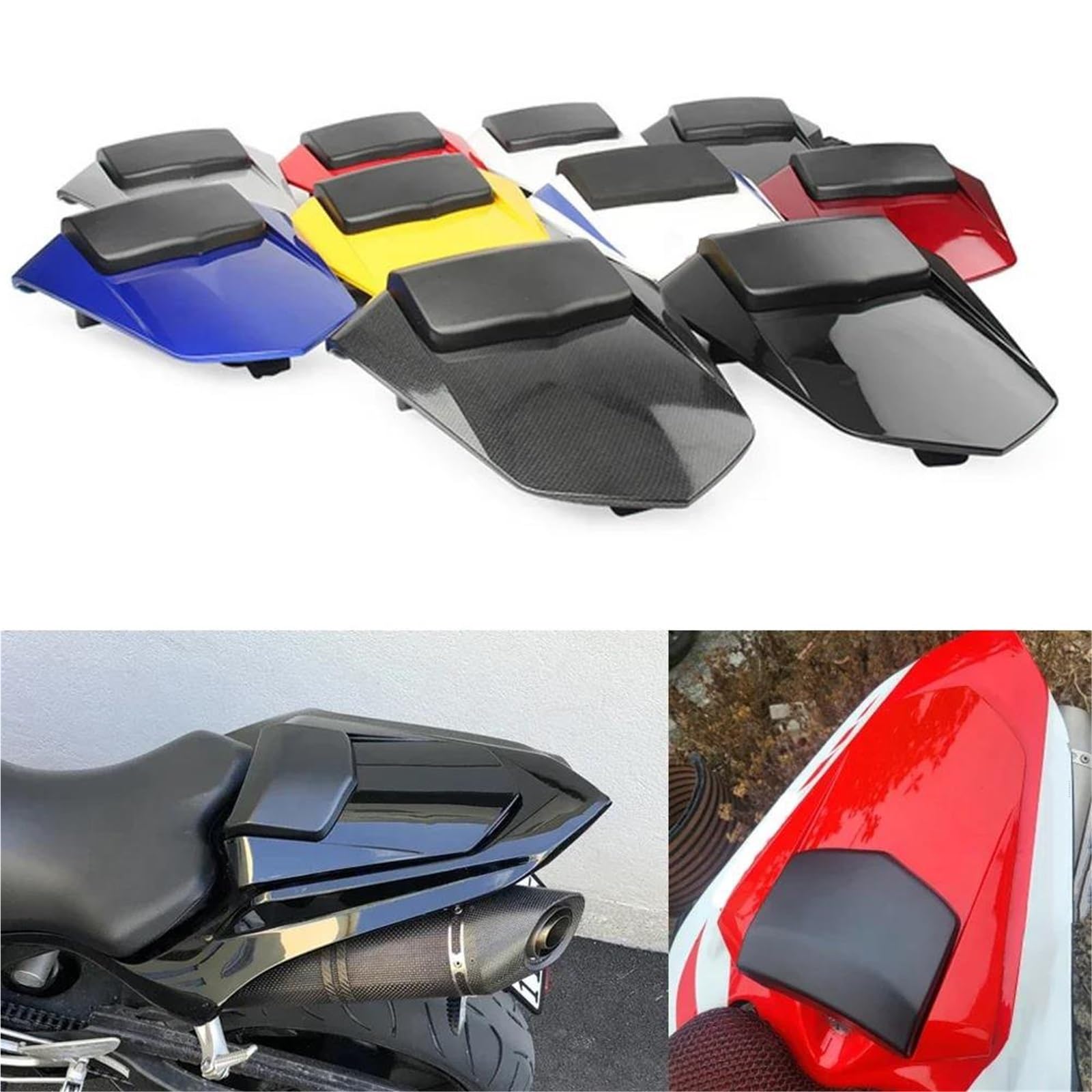 Coprisella Posteriore Monoposto (Cowl) Per Moto Carena Sezione Coda Per Yamaha YZF R1 1000 YZFR1 YZF-R1 2007-2008 Coprisella Monoposto(Aspetto in twill)