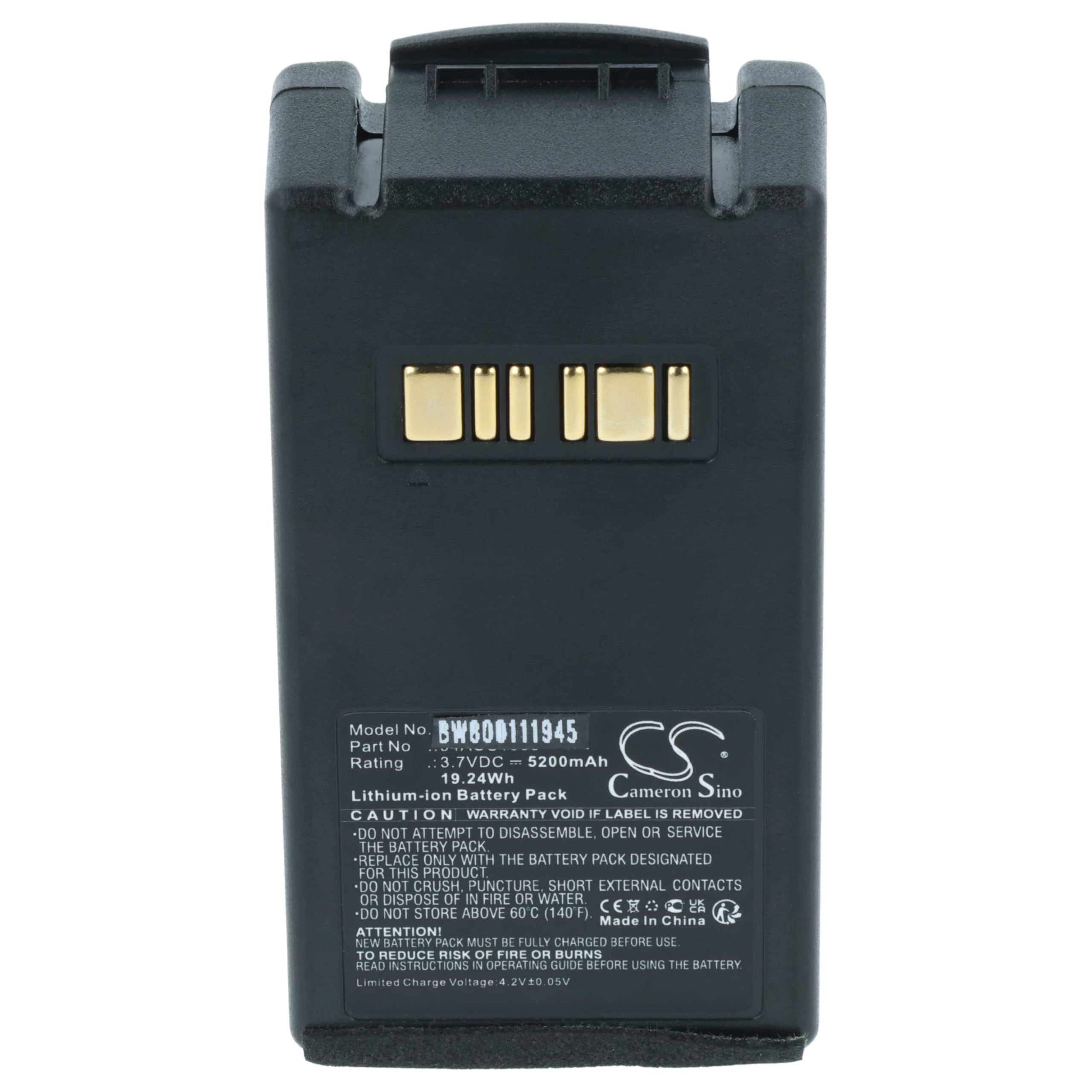 Bateria vhbw compatibile Datalogic Falcon X3 Plus X4, 5200mAh 3,7V Li-Ion per lettore codici a barre POS