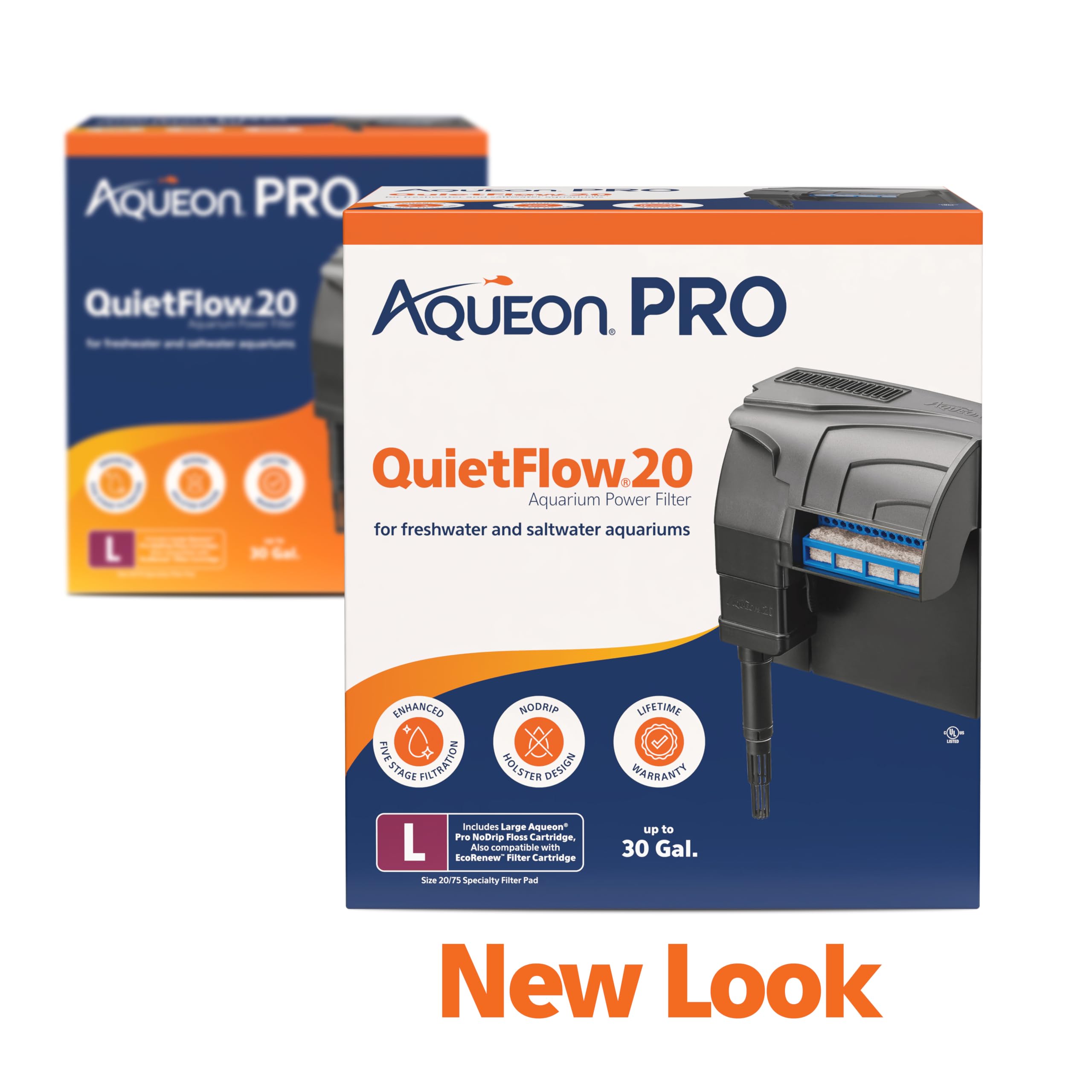 AQUEON Quietflow LED Aquarium-Pro Power Filter