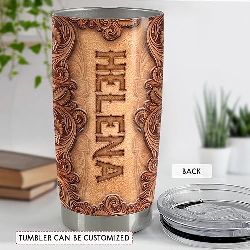 Miniatura 4 de SANDJEST Vaso de caballo personalizado de 20 onzas, 30 onzas, con tapa, taza de viaje para café, taza para hombres, mujeres, caballos, madera,