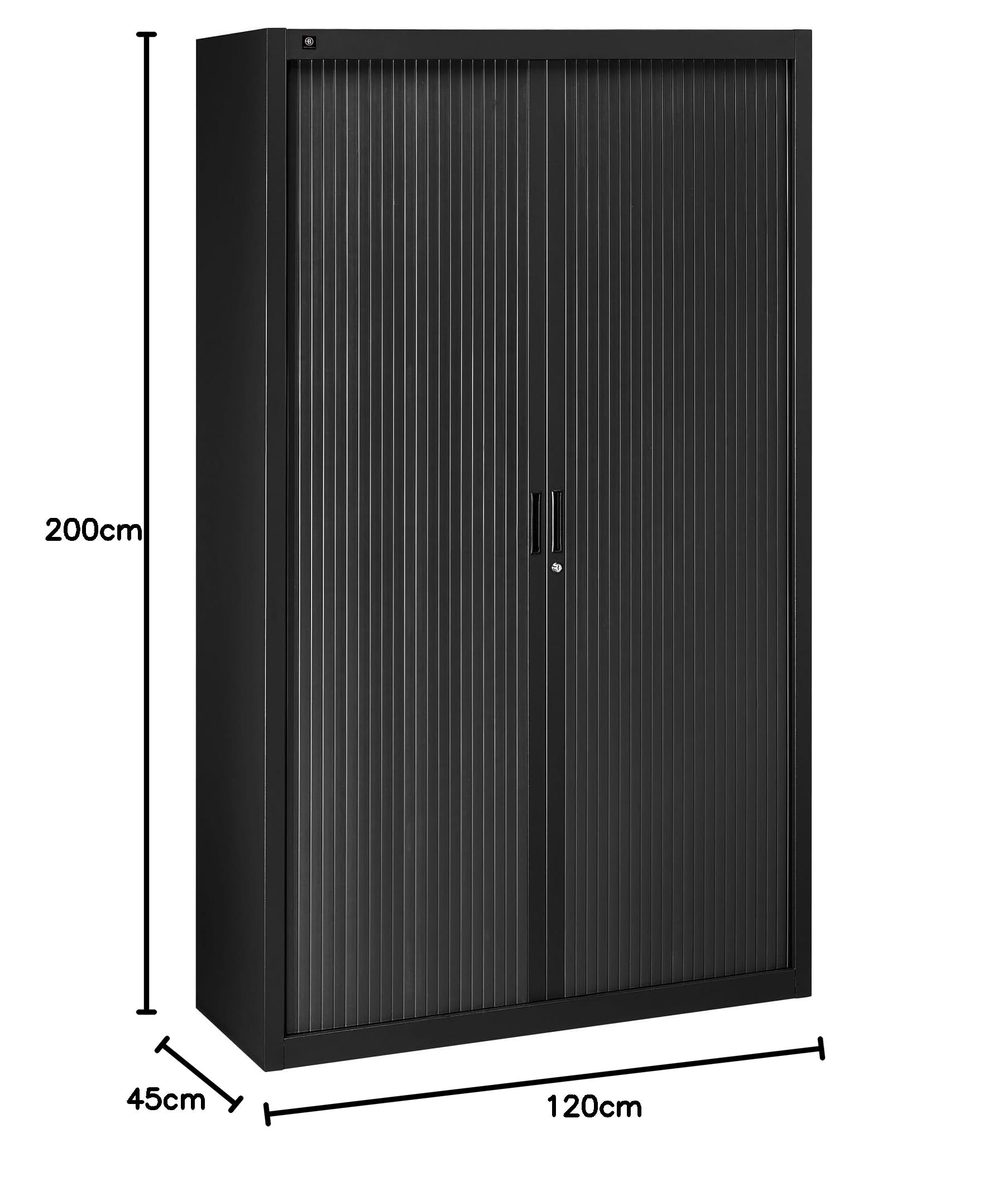 Générique Armoires à Rideaux démontables H 200 x L 120 cm Noir (Noir)