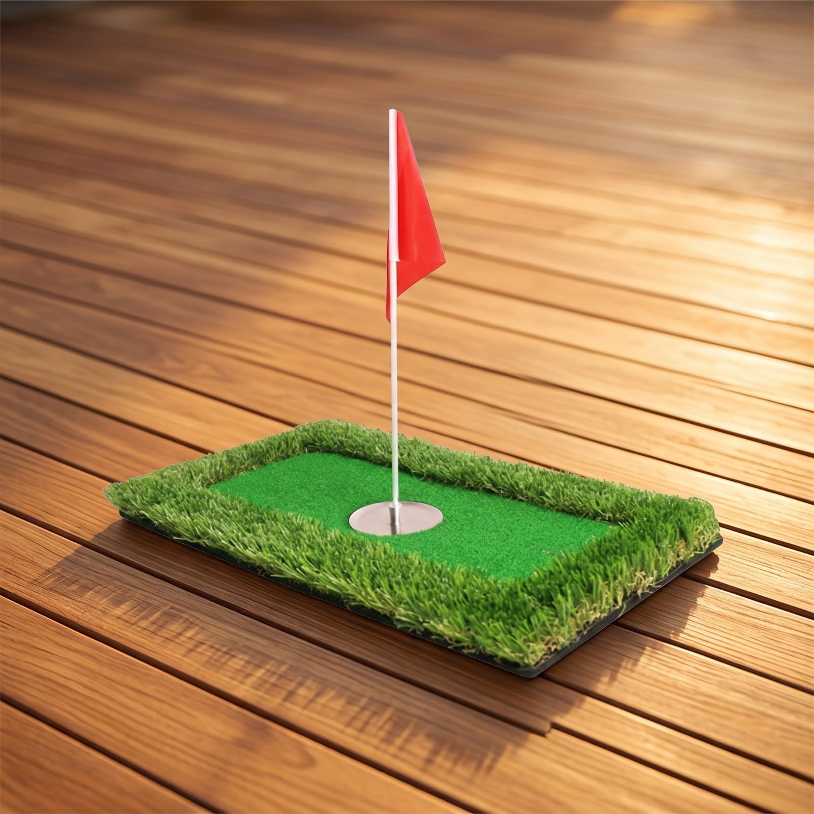 LOVIVER Tappetino da Golf con Sintetico | Design Leggero e Compatto, Tappetino da Golf con Bandierina, per Piscina, Golfisti