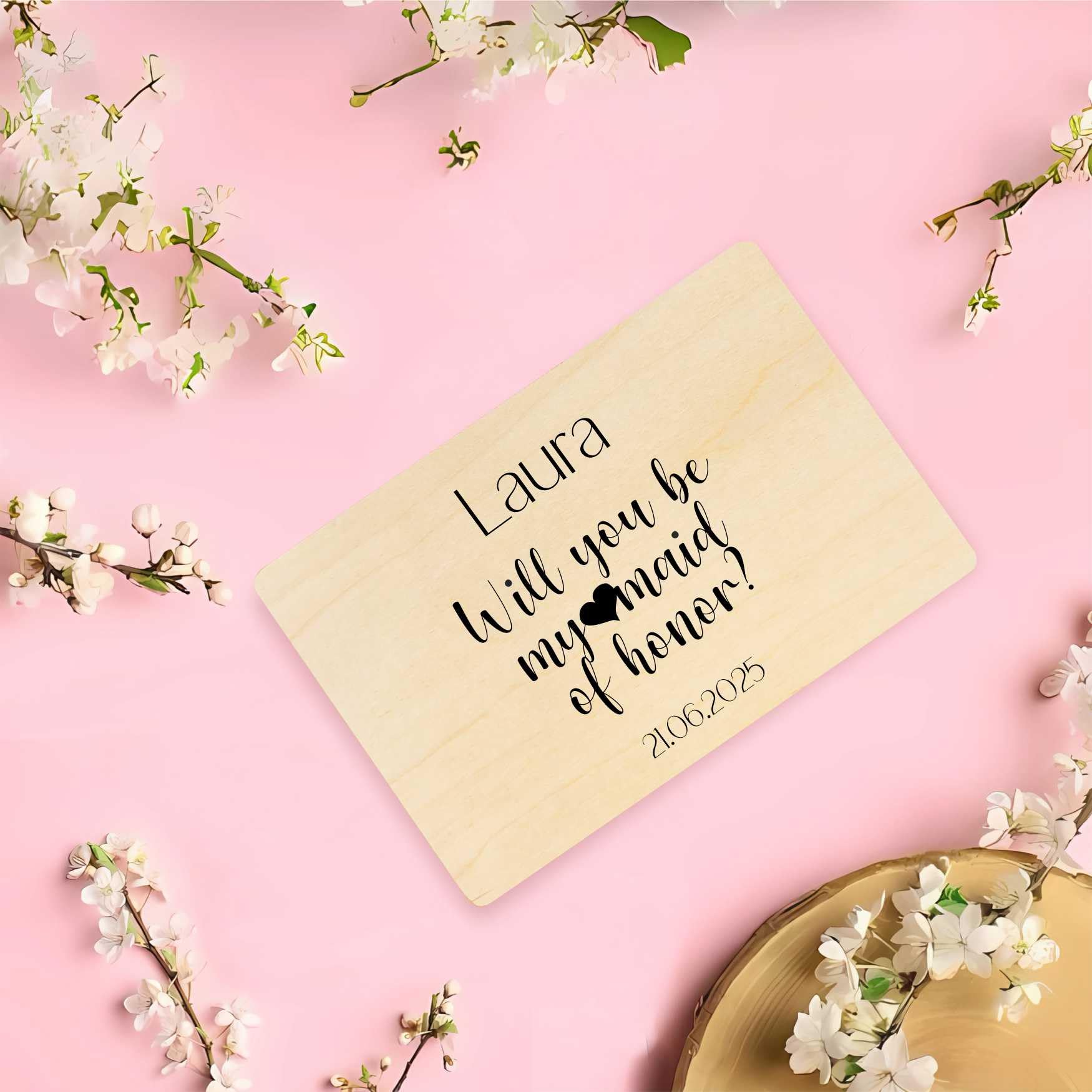 Creative Deco Cadeau de Mariage Fiançailles pour EVJF Personnalisé | Boîte à Souvenirs pour Enterrement de Vie de Jeune Fille | Coffret Cadeaux Personnalisable Future Mariée | Boîte en Bois