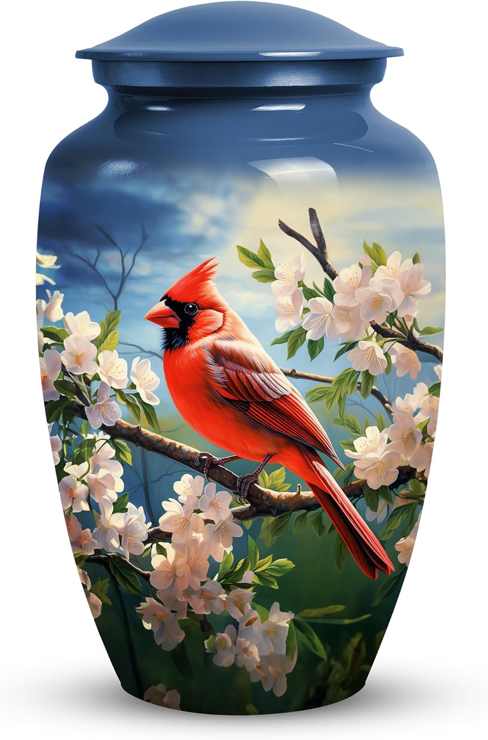 JAGASY Cardinal Bird Funeral Ashes Container Cremation