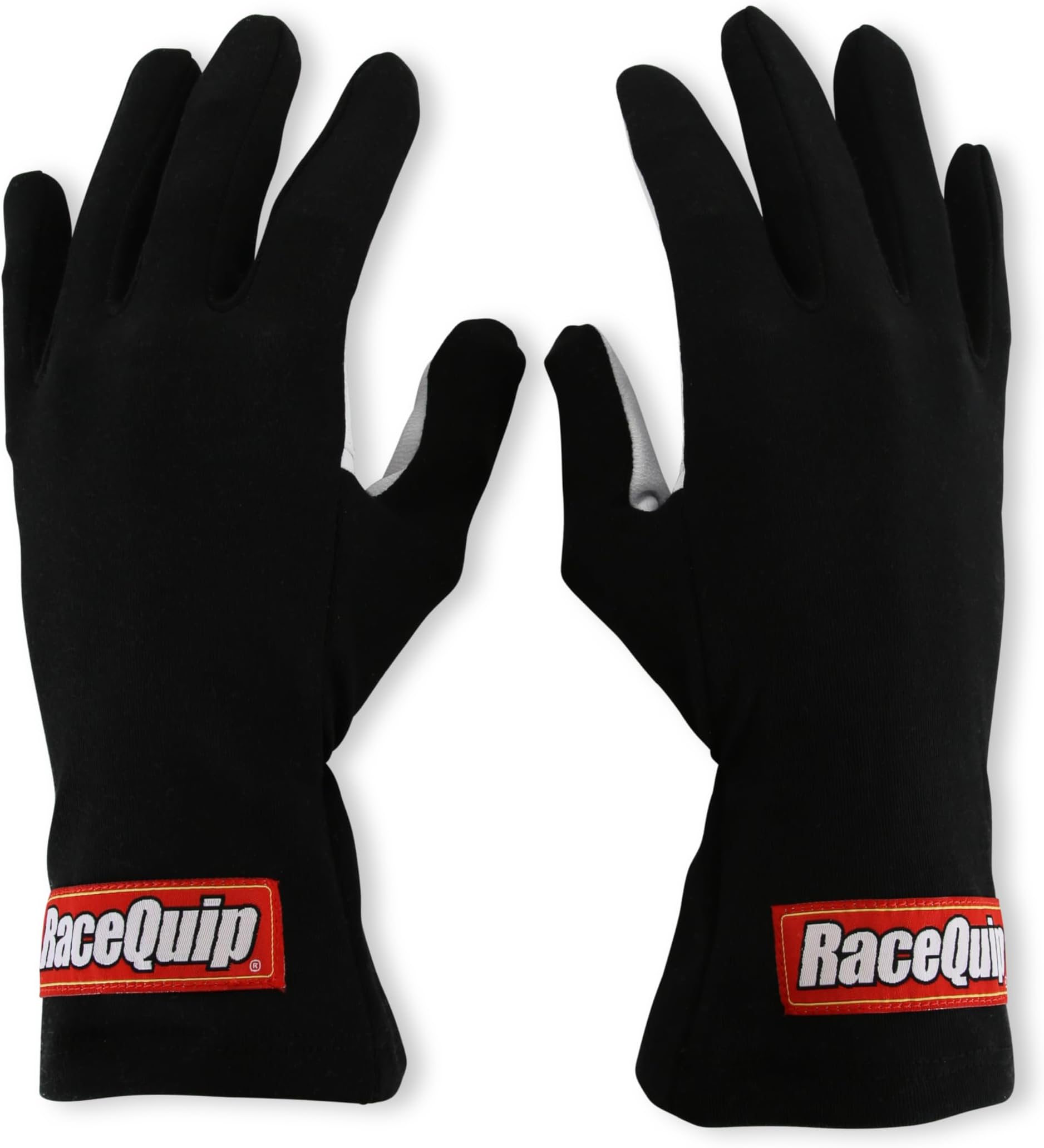 RaceQuip Basic Race Gloves 350 Series 1 Layer Nomex Non SFI Black Large 350005