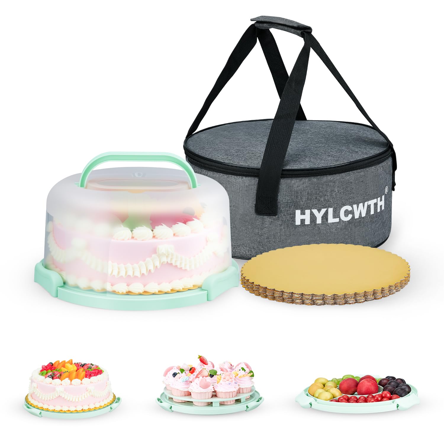 HYLCWTH Cake Carrier with Insulated Bag