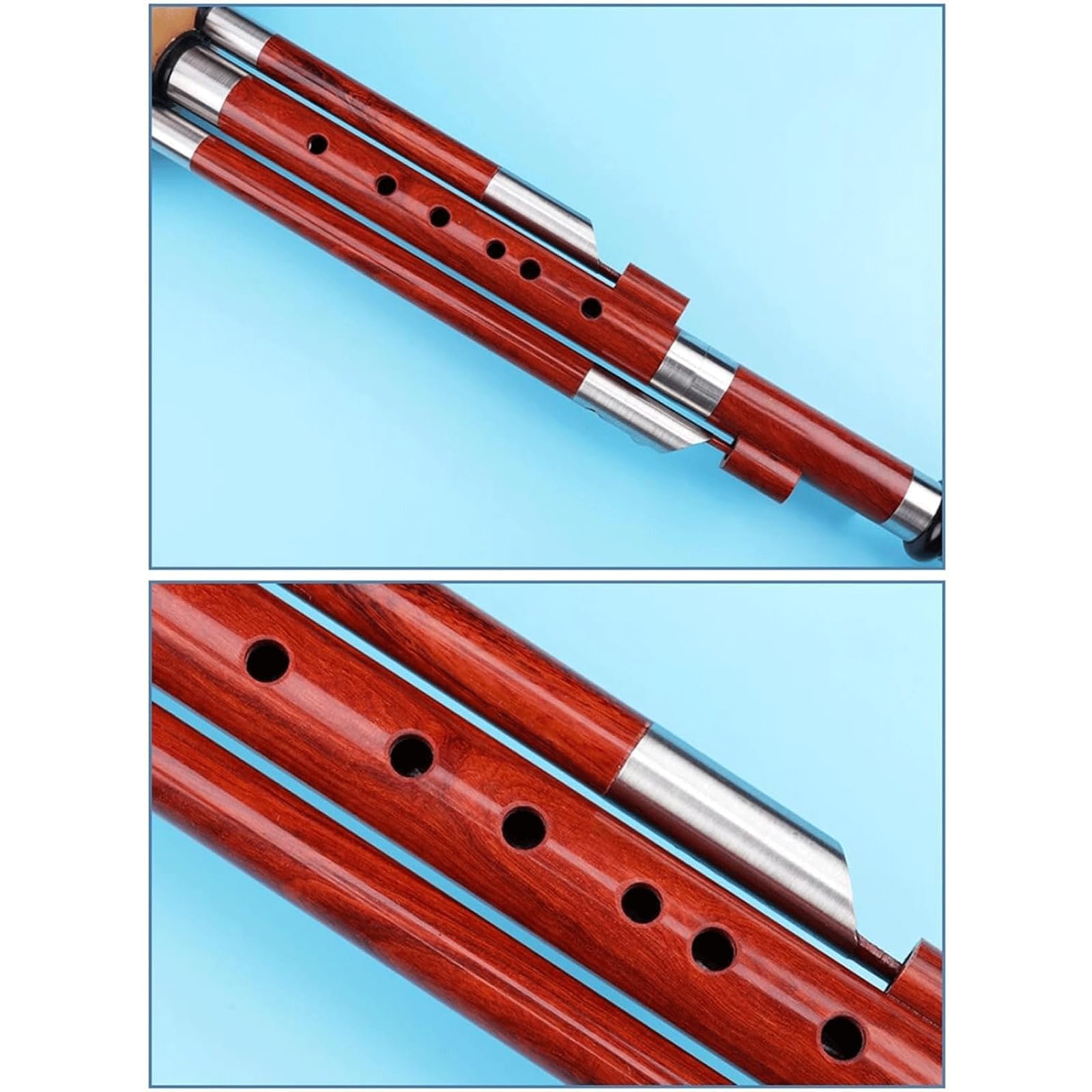 Instrumento de Viento étnico, Instrumento Hulusi, Tubo de Sonido de Caoba, Flauta Hulusi Profesional para Adultos Flauta de Calabaza