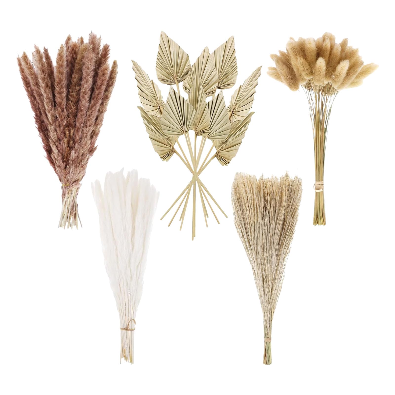 110PCS Dried Flower Bouquet Artistic Styles Preserved Blooms Mix for Wedding Ornaments and Home Interior Enhancement Furniture Decoration Flowers Seasonal Flower Display