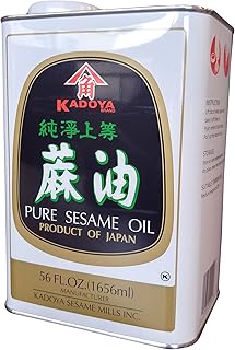 Kadoya Pure Sesame Oil, 3.5 Lb - Premium Quality, Rich Aroma, Imported f...
