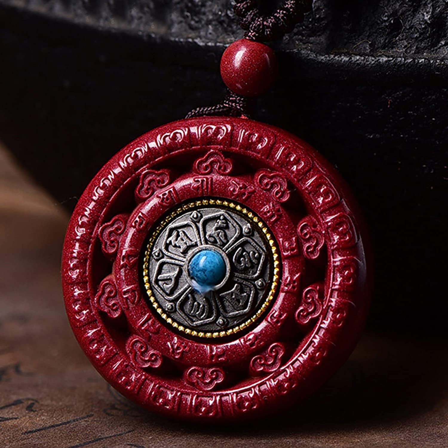 【匿名配達】【防水】　スペース★ドラベンチャー　クリスタル　ペンダント Amazon.co.jp: 風水ネックレス、仏教ペンダント、辰砂クリスタル