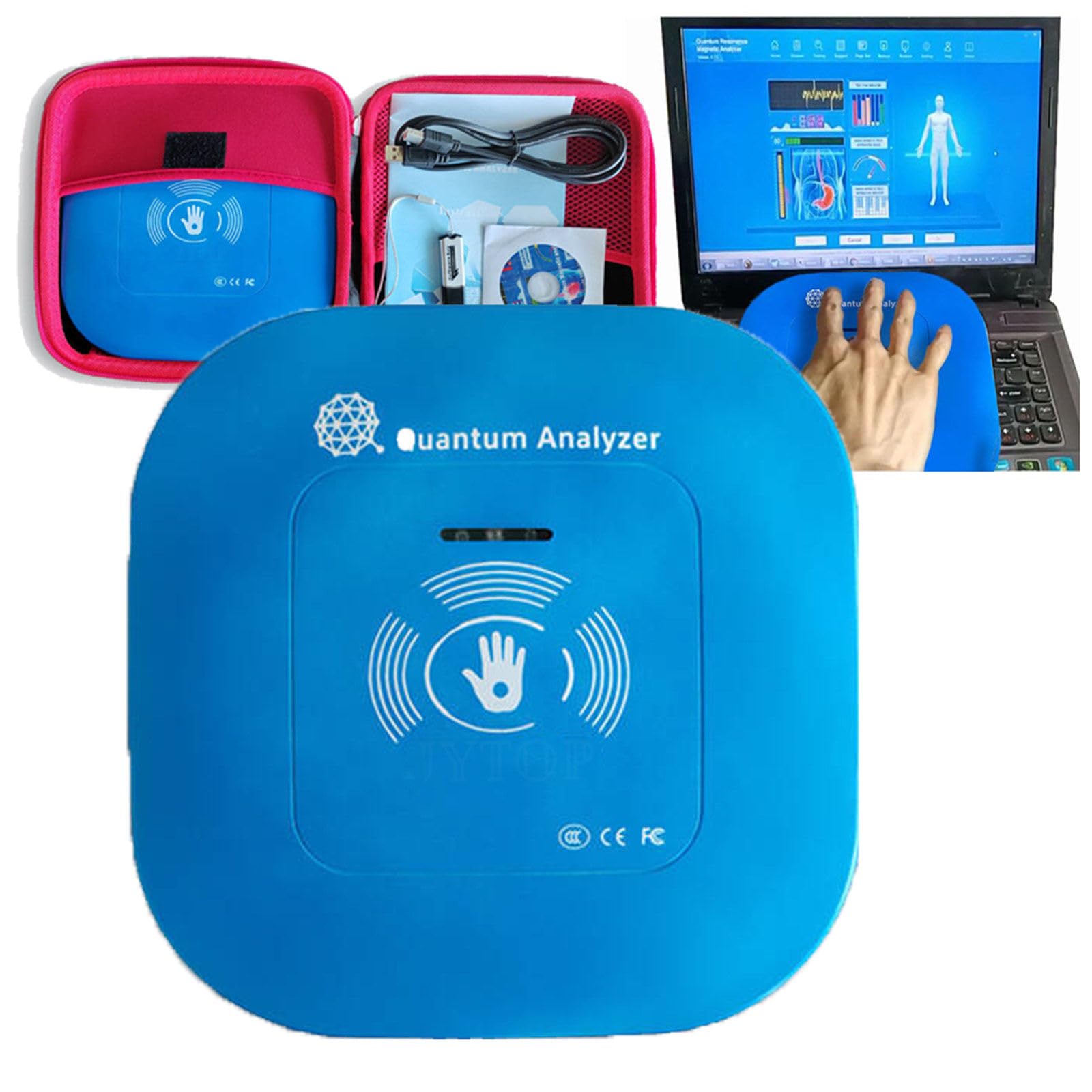 Qantum Analyzer - 52 Reports, Quantum Magnetic Resonance Analyzer, Hand Touch Quantum Body Analyzer for Sub-Health Test, Multi Language, Sub-health Body Detector for Travel Home