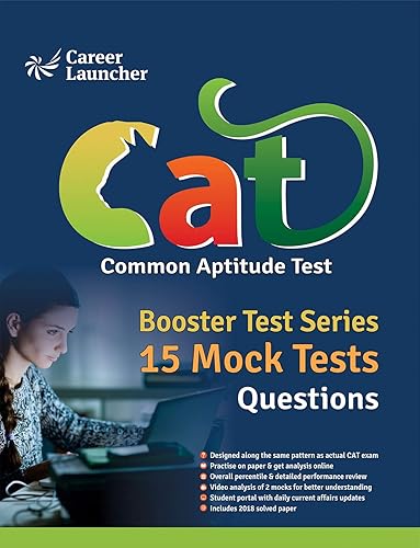 Booster Test Series 2019 - CAT (Common Admission Test) : 15 Mock Tests (Questions, Answers &amp; Explanations)