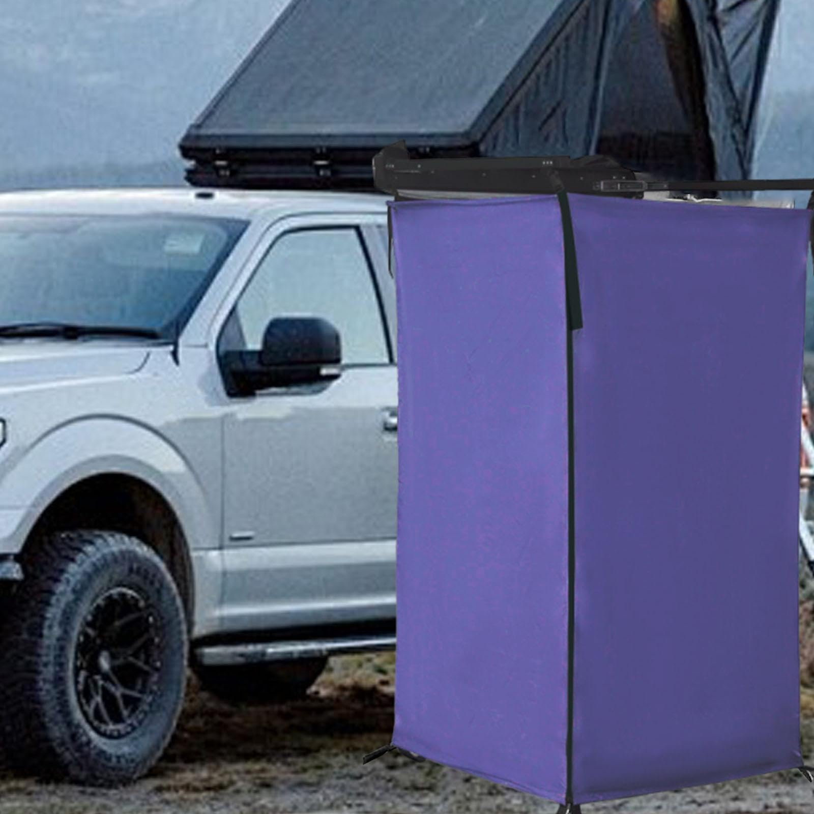 Tenda da Doccia Laterale per Veicoli, Riparo per la Privacy, Bagno, Campeggio, Doccia Esterna Portatile, Bagno per Spiaggia, Auto, SUV, Furgone