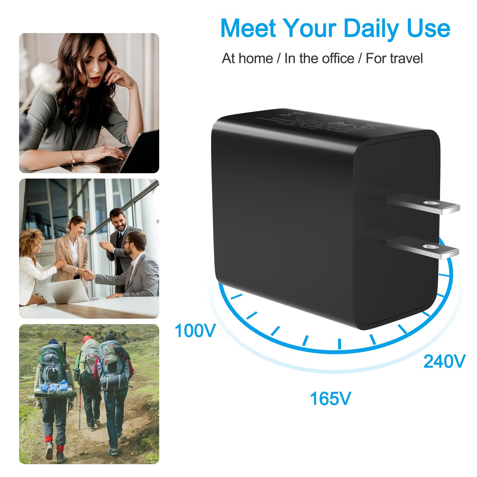 USB Type-C Wall+Car Charger For Motorola Moto G Fast /G Power/G - Foto 3