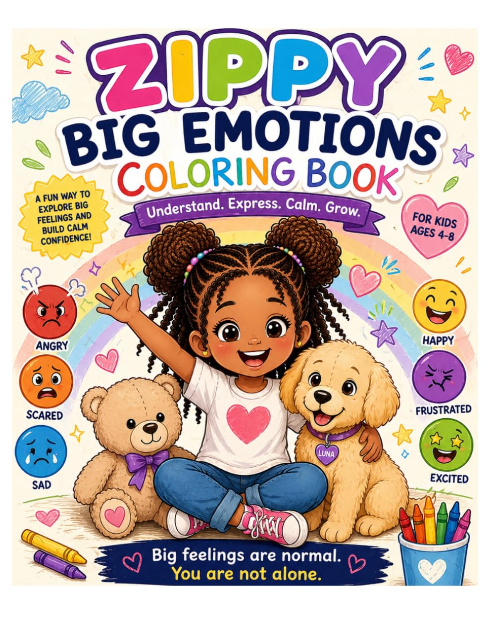 Zippy Big Emotions Coloring Book: A Fun Way for Kids to Understand and Express Their Feelings