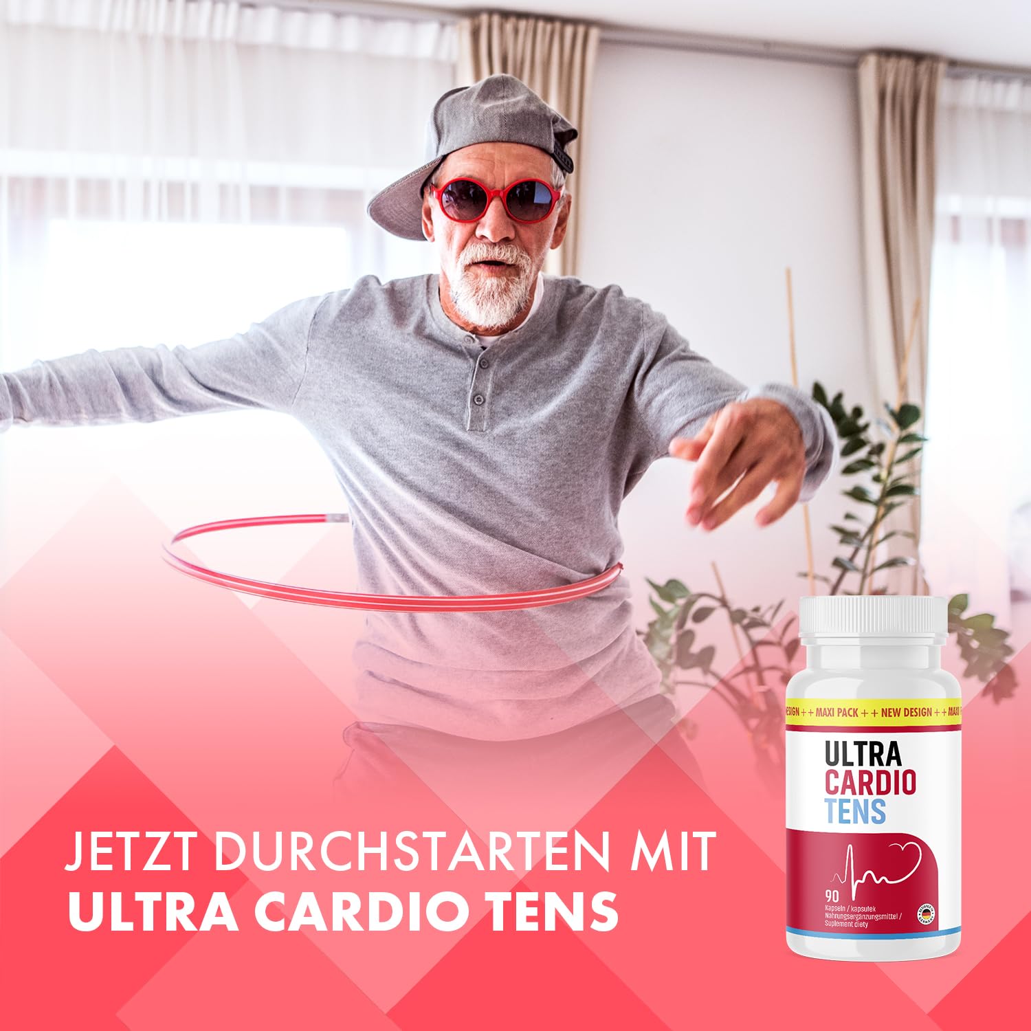 Ultra Cardio Tens X | Qualität aus Deutschland | für Mann und Frau | 1x60 Kapseln