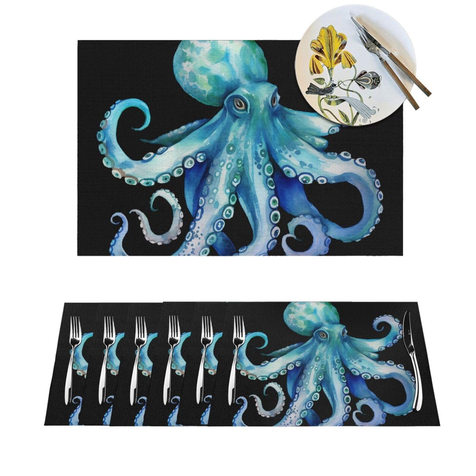 Sets de table lavables protégeant de la chaleur pour repas sans tache