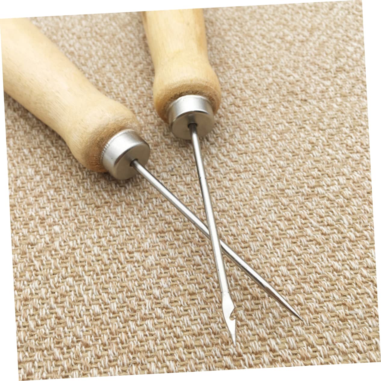 OSALADI Sewing Awl Kit 24pcs Solid Wood Handle Sewing Tools Essential for DIY Projects