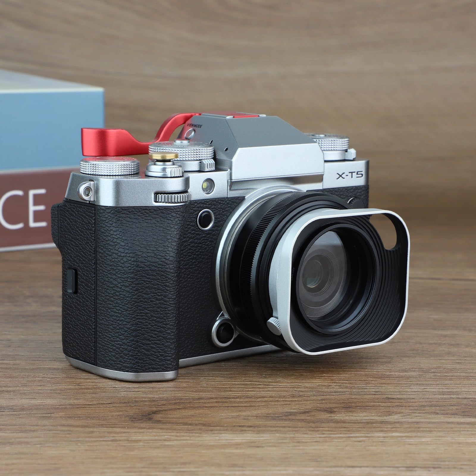 Amazon.com : Haoge Metal Squaret Lens Hood for Fujifilm XE5 XF