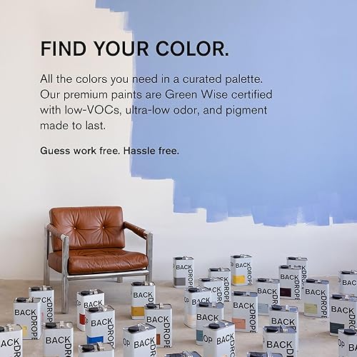 Miniatura 8 de BACKDROP Pintura de alta calidad para gabinetes y puertas, acabado semibrillante duradero y lavable, autocebado, bajo contenido de compuestos