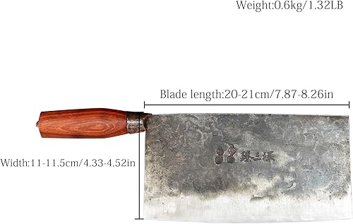 Vista 3 de 臻三环 Cuchillo de cocina forjado martillado a mano ZhenSanHuan