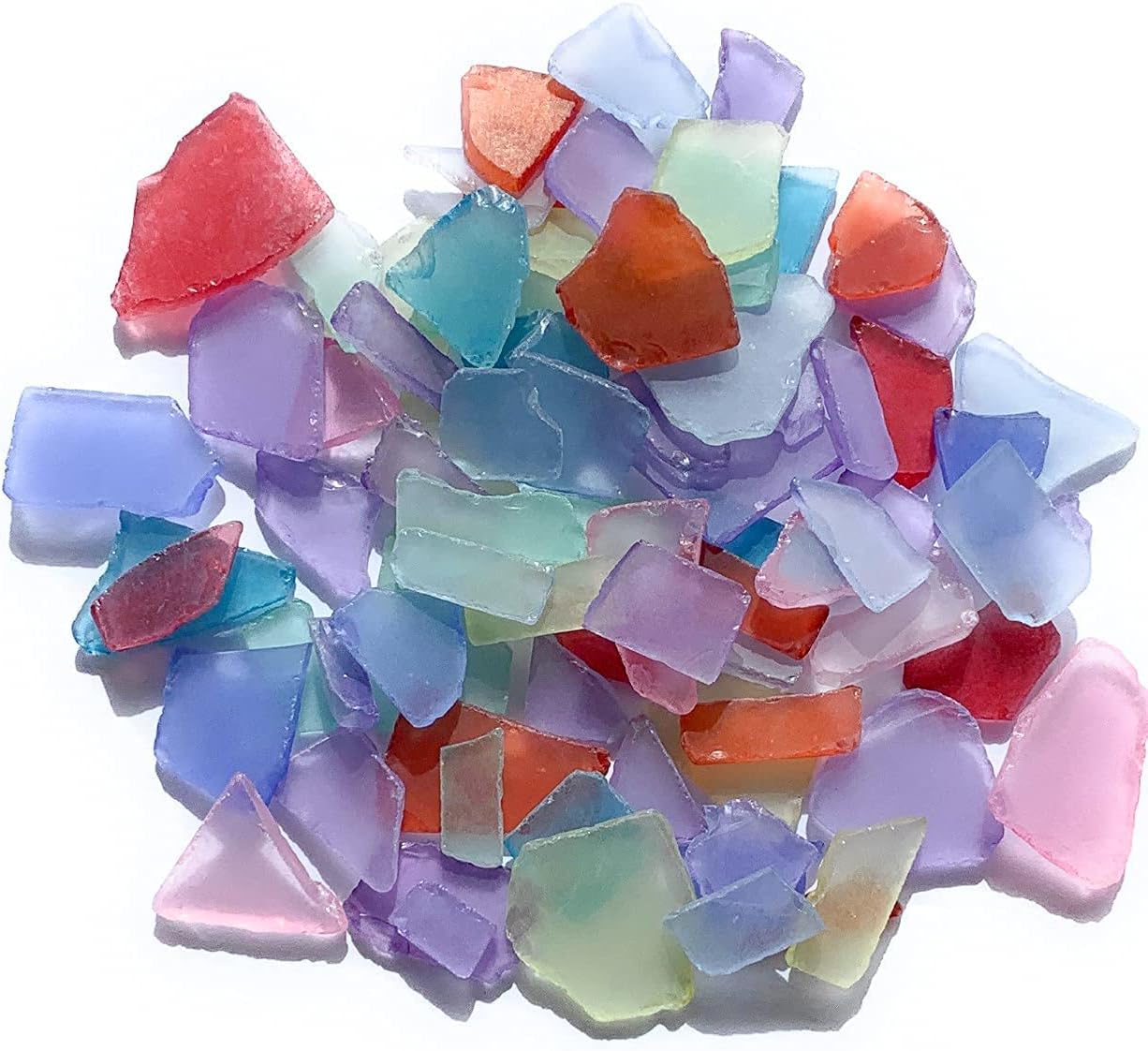 Nautical Crush Trading Sea Glass Mix | Assorted Colored Sea Glass | 22 Ounces for Art, Crafts & Decor | Bulk