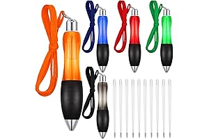 5 Big Fat Pens with Hanging Rope - Writing Aids for Tremor and Arthritis