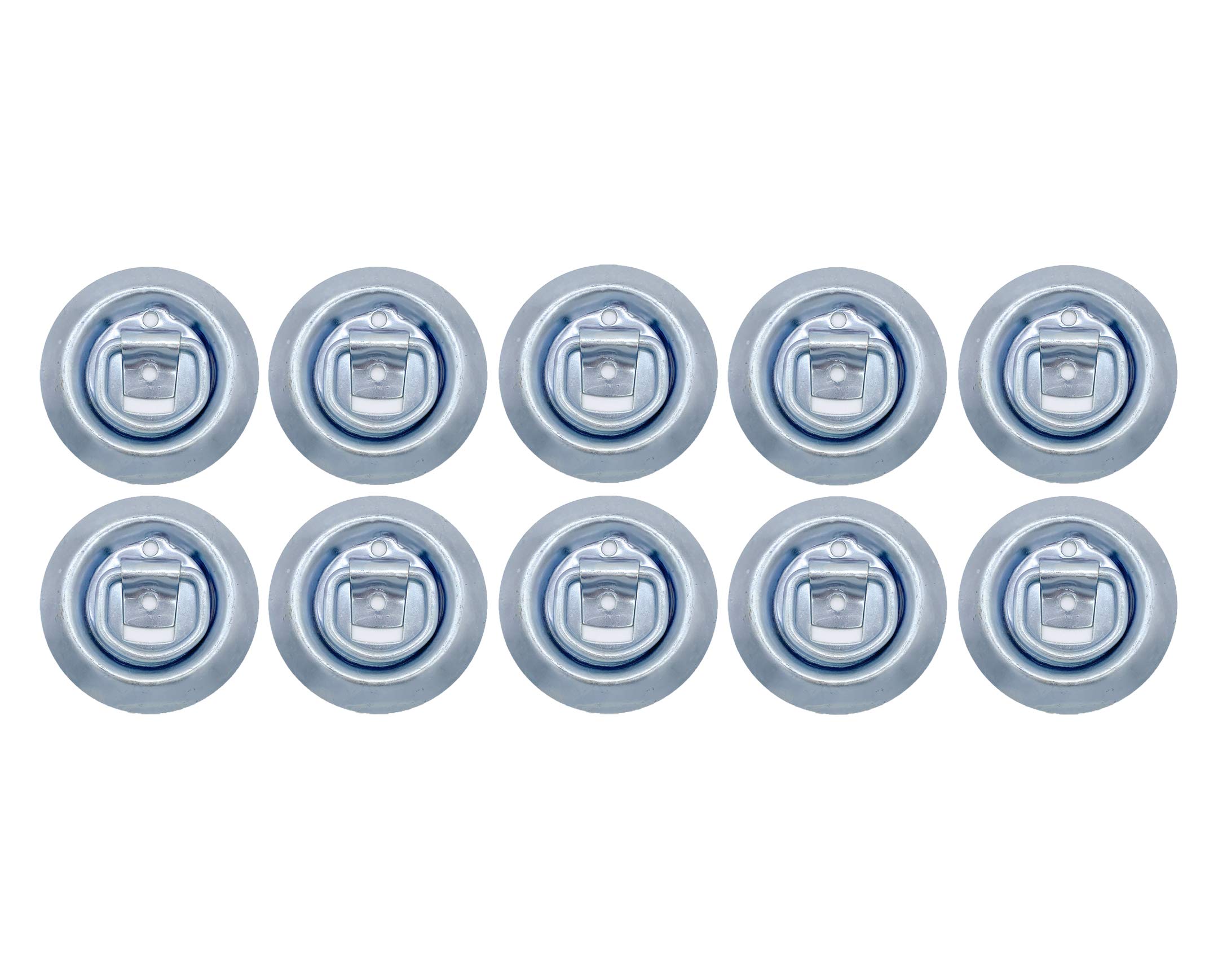 10 Surface Mount D Rope Ring 1/4