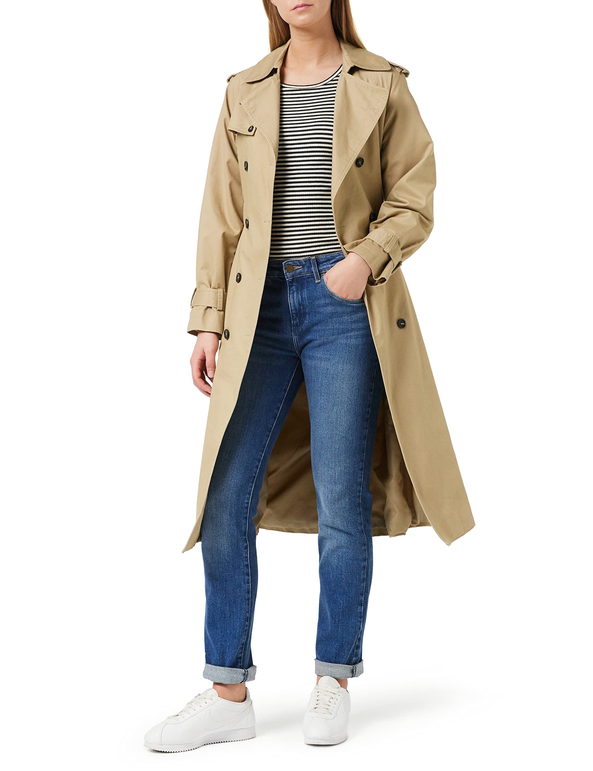 Wrangler Straight Airblue - Spodnie Kobiety