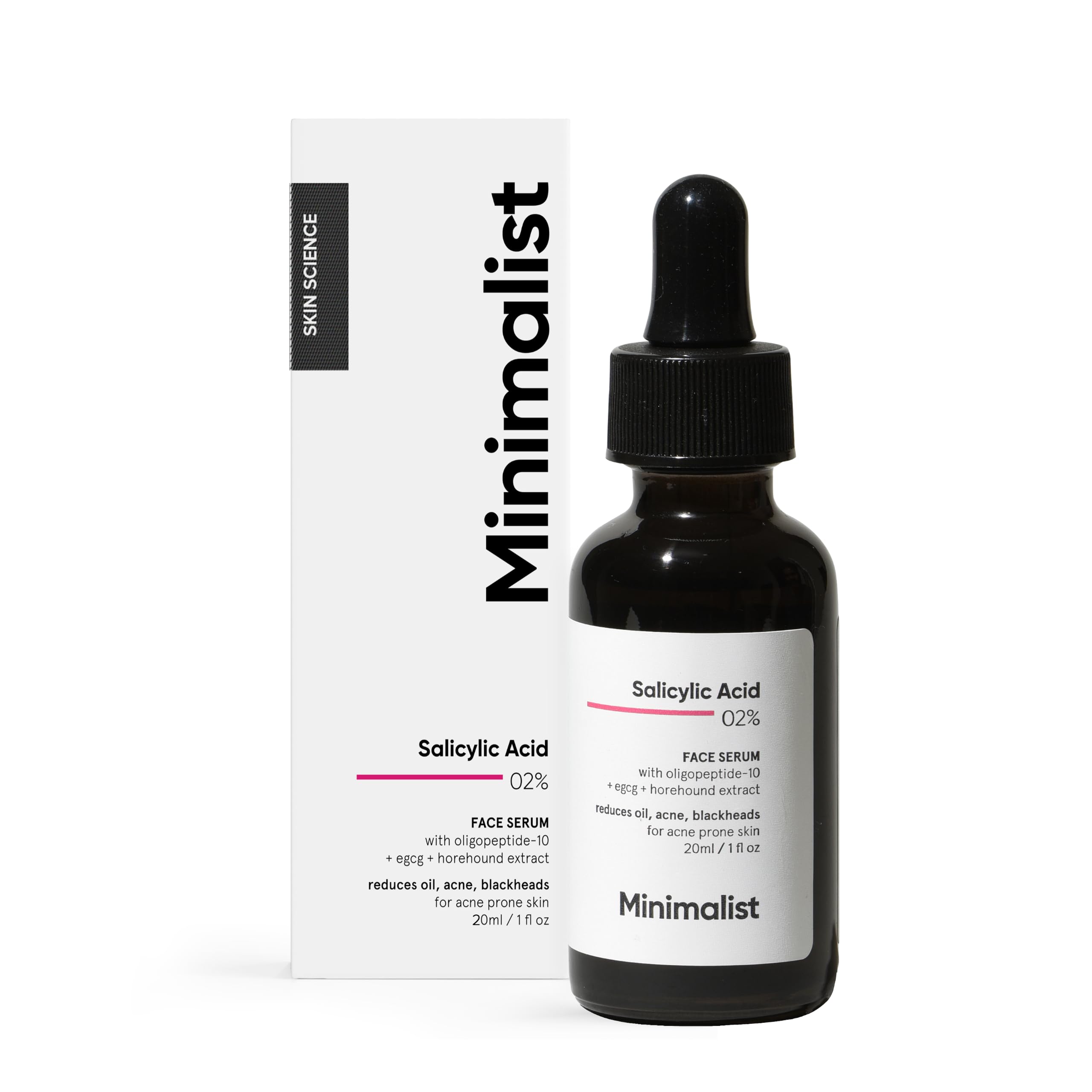 Minimalist 2% Salicylic Acid Serum for Acne & Blackheads | BHA Exfoliating Anti Acne Serum for Pore Cleansing & Oil Control | Pore Tightening Treatment for Oily & Acne-Prone Skin | 20ml-image-7