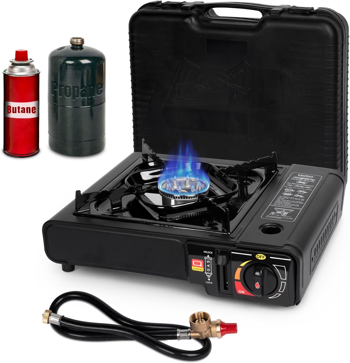 Dual Fuel Stove with Butane & Propane Compatibility