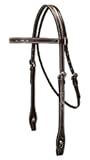 USA Leather Leaf Tooled Western Browband Headstall