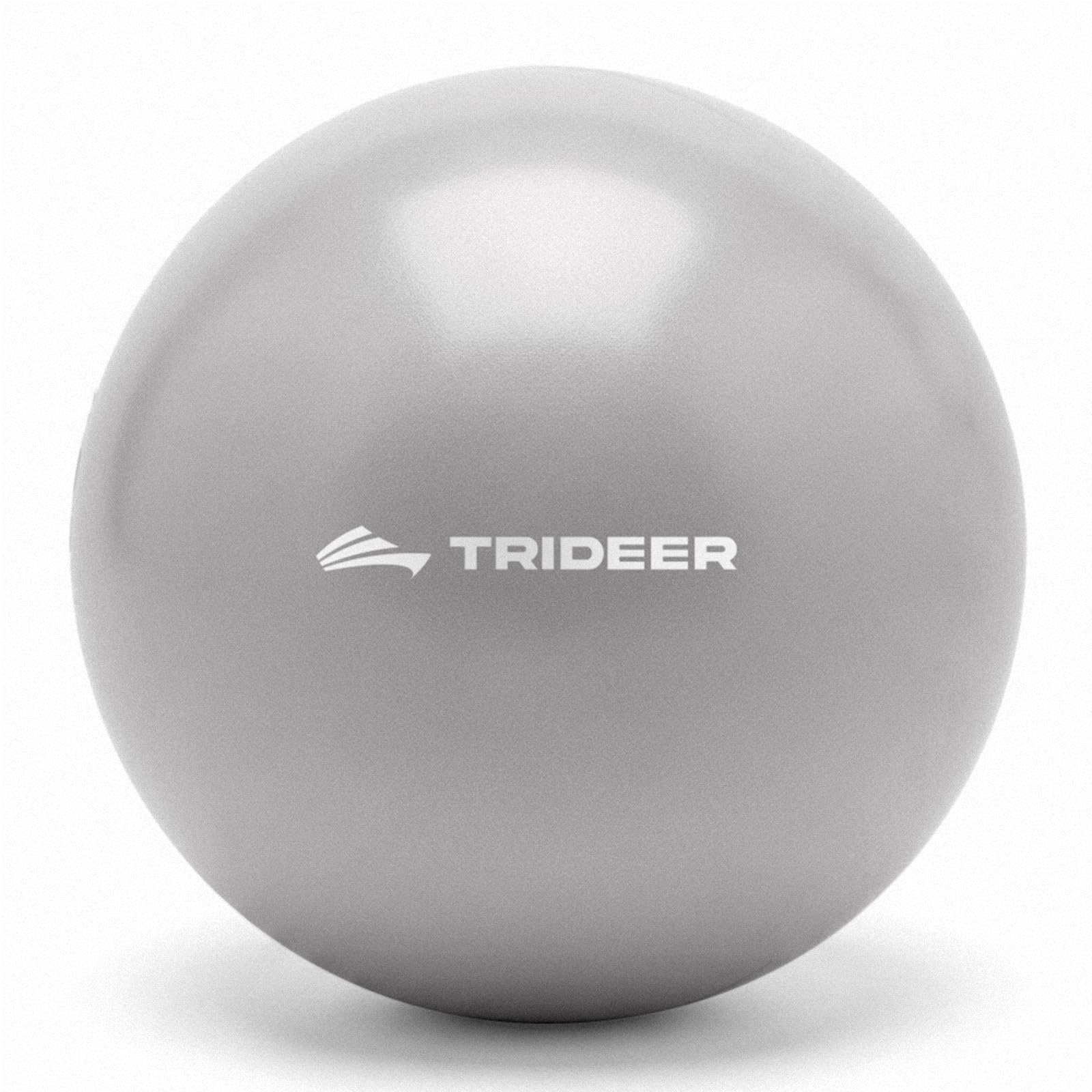Trideer 9-Inch Pilates Ball, Small Exercise Ball for Yoga, Core Training, Physical Therapy, Balance, Stability and Stretching Pilates Equipment with Inflation Straw (Silver)