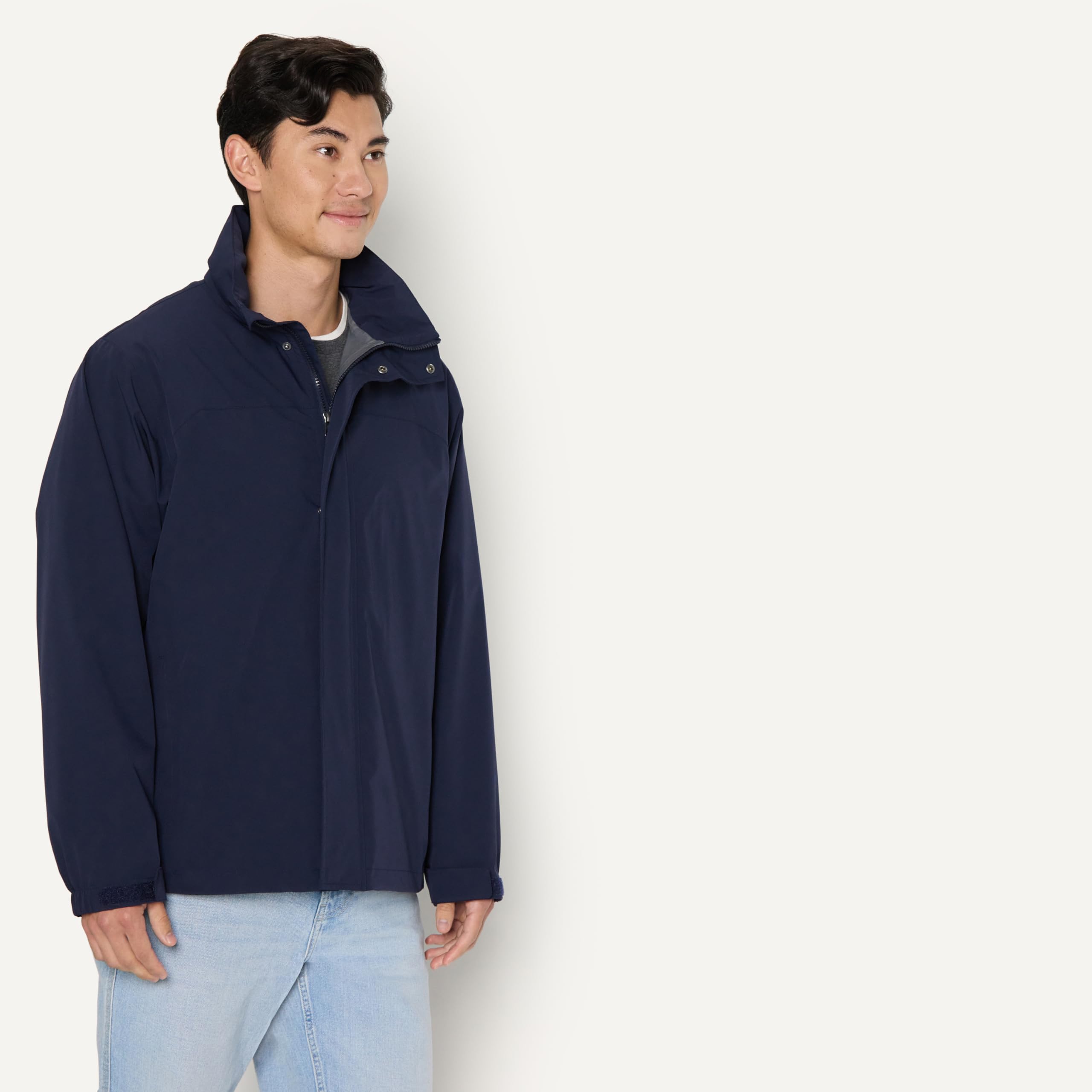 Amazon Essentials Veste de Pluie Imperméable et Compressible, Coupe Standard Homme