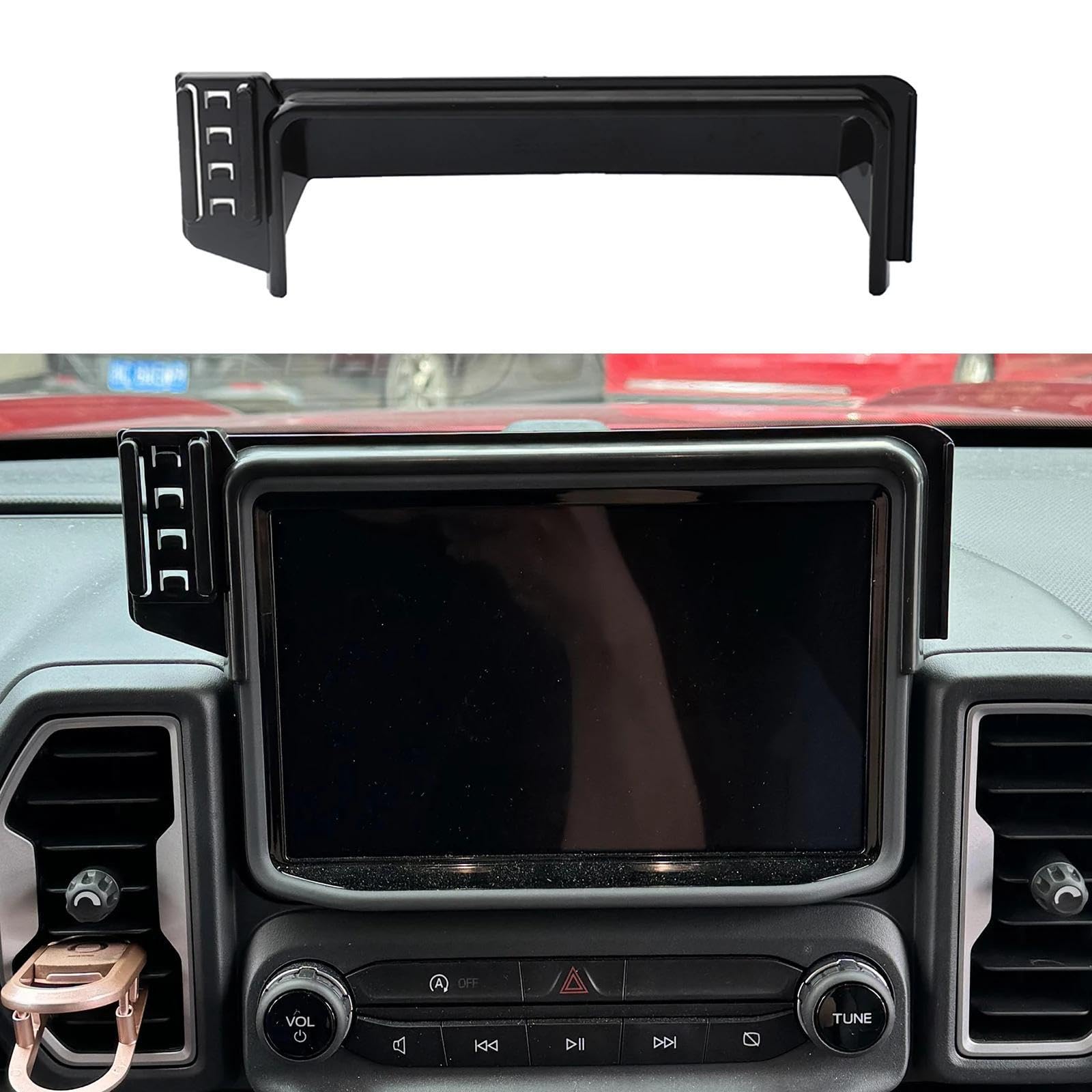 Uchwyt Samochodowy na Telefon dla Ford Bronco Sport 2021-2024, uchwyt na telefon komórkowy dla samochodu, ekran, stała podstawa, stojak na nawigację GPS (podstawa i uchwyt 12)
