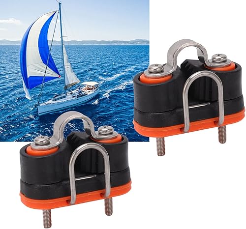 Miniatura 5 de Taco de leva para velero, taco de leva de montaje en pista de kayak, taco de leva de entrada rápida, accesorios de alambre para barco marino para
