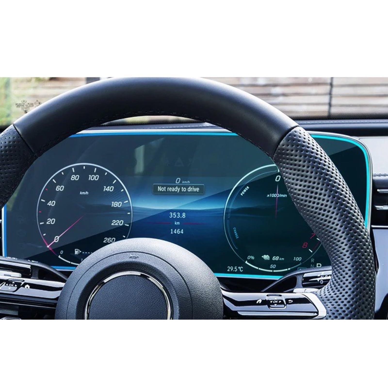Navigation Displayschutz Für Benz Für E-Klasse W214 Auto Center Konsole GPS Navigation Screen Schutz Display Gehärtetem Glas Film Displayschutzfolie(Dashboard)