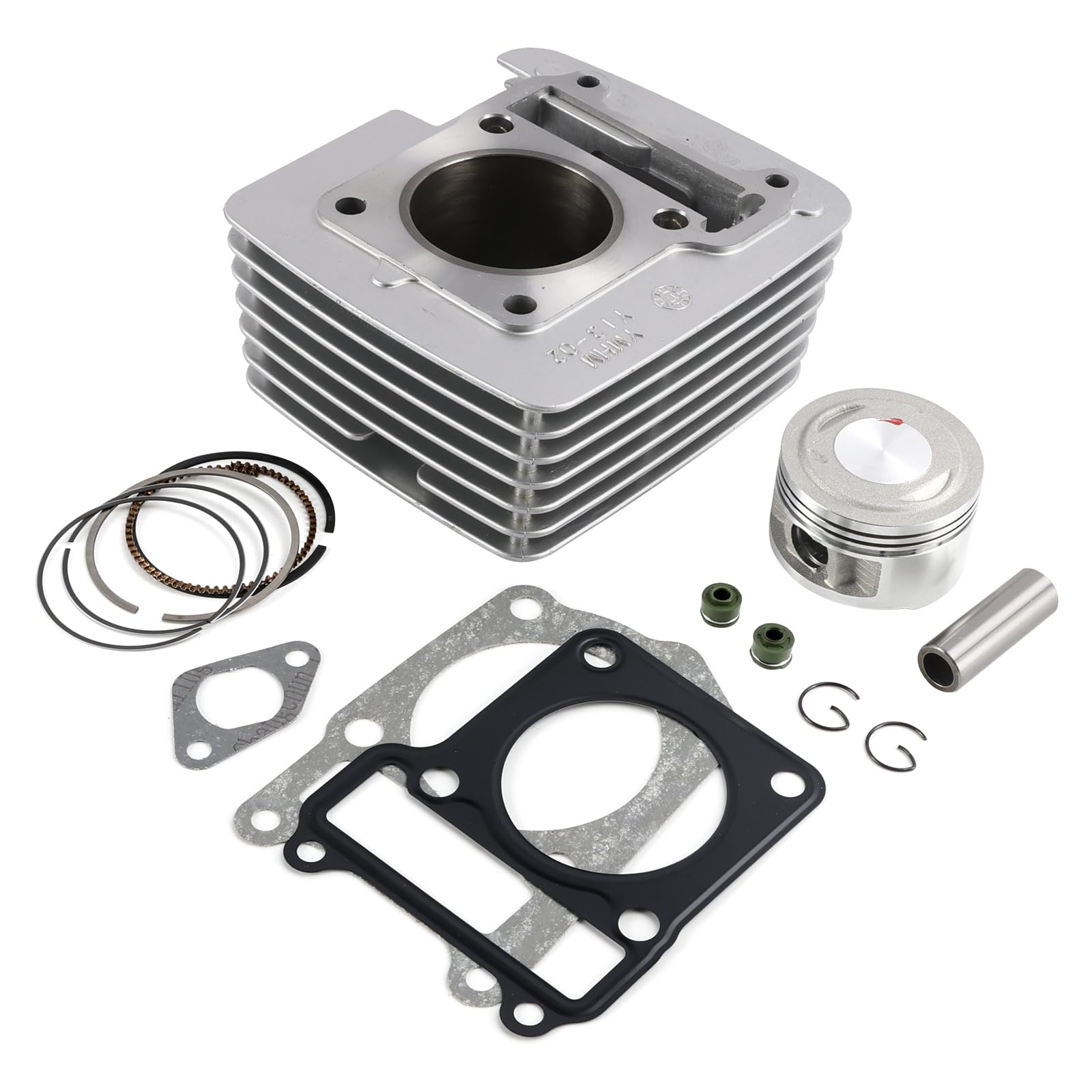 Topteng 150cc Cylinder Piston Top End Kit 57mm Apto para Yamaha YBR125 YBR 125 Custom 05-18