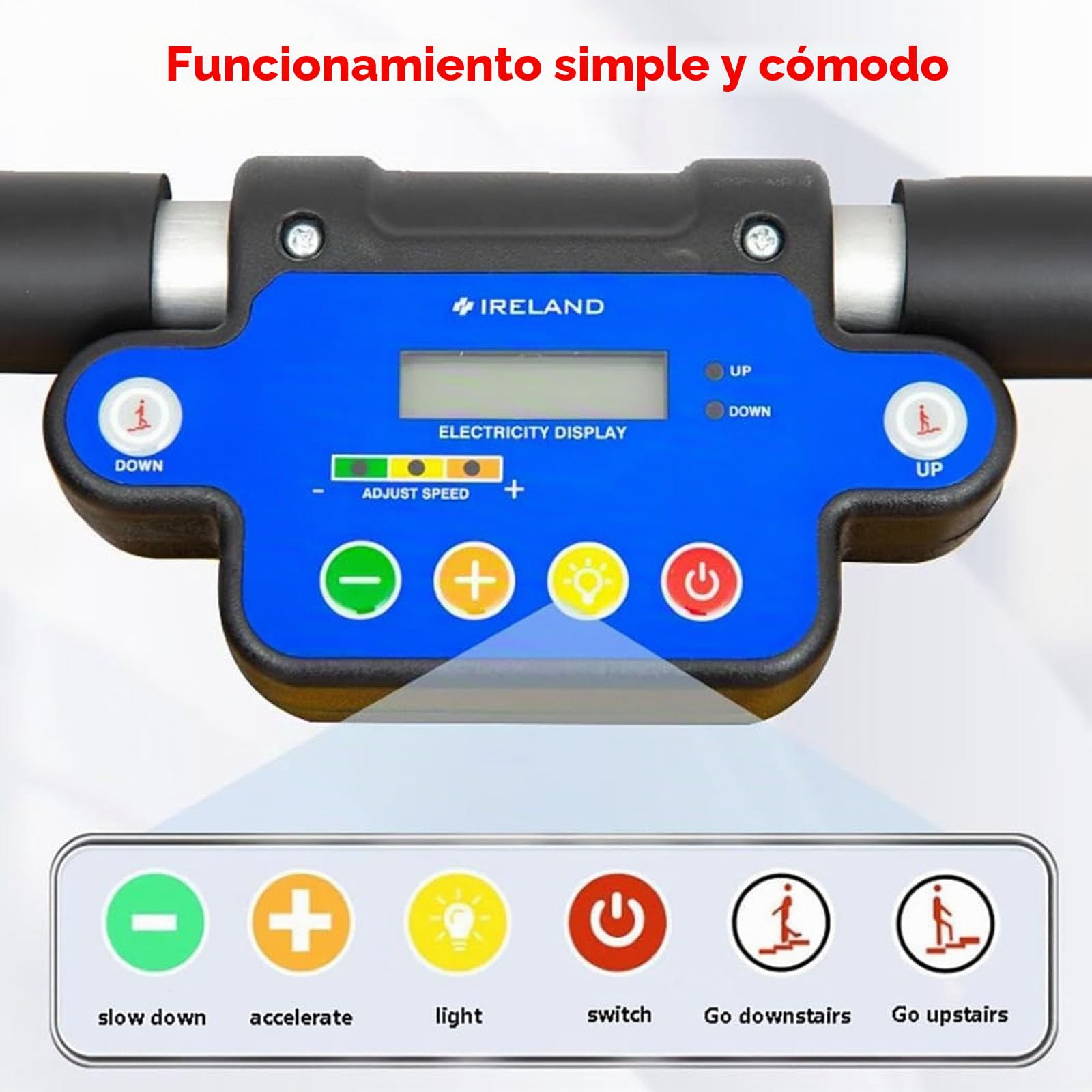Salvaescaleras Portátil,Salvaescaleras Para Personas Mayores,Silla De Ruedas Eléctrica Plegable,Salvaescaleras Eléctricas,Scooter De Movilidad,Para Subir Y Bajar Escaleras Black