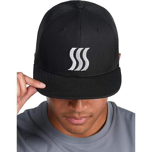 SAAKA Snapback Performance Hat for Men & Women. Adjustable Fit & Sweat Wicking. Great for Running, Tennis & Golf.