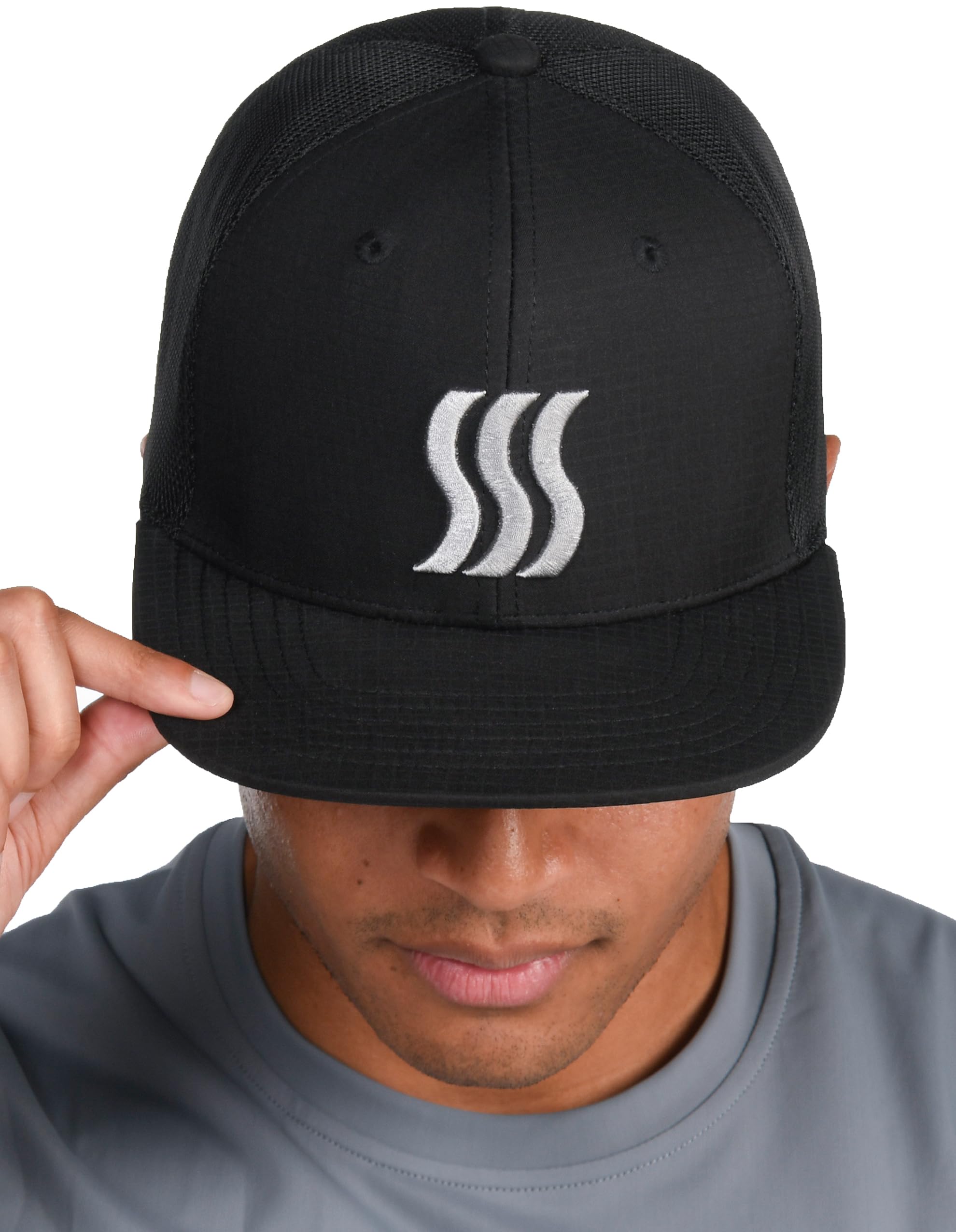 Snapback Performance Hat for Men & Women. Adjustable Fit & Sweat Wicking. Great for Running, Tennis & Golf.