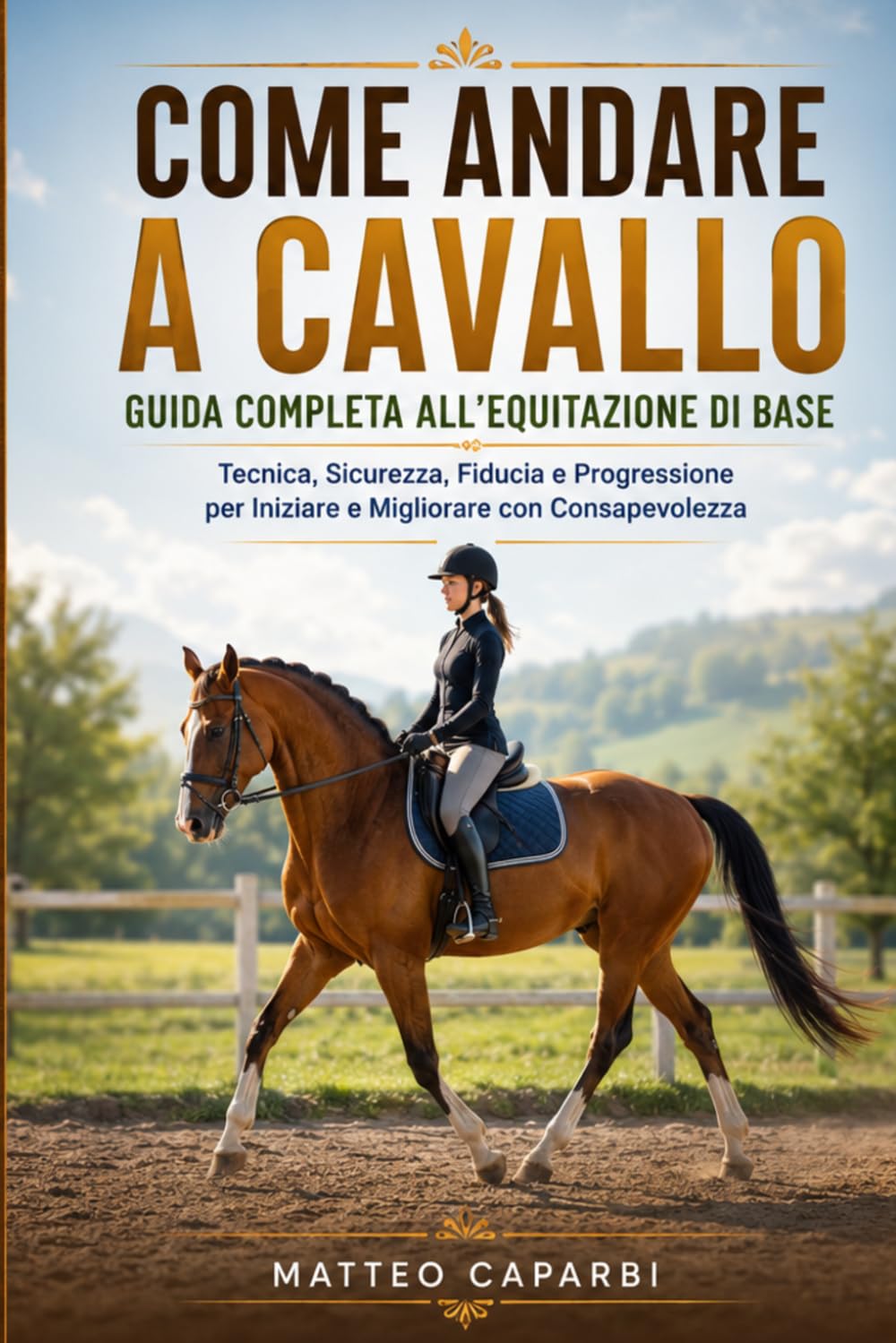 Come andare a cavallo Guida Completa all'Equitazione di Base: Tecnica, Sicurezza, Fiducia e Progressione per Iniziare e Migliorare con Consapevolezza