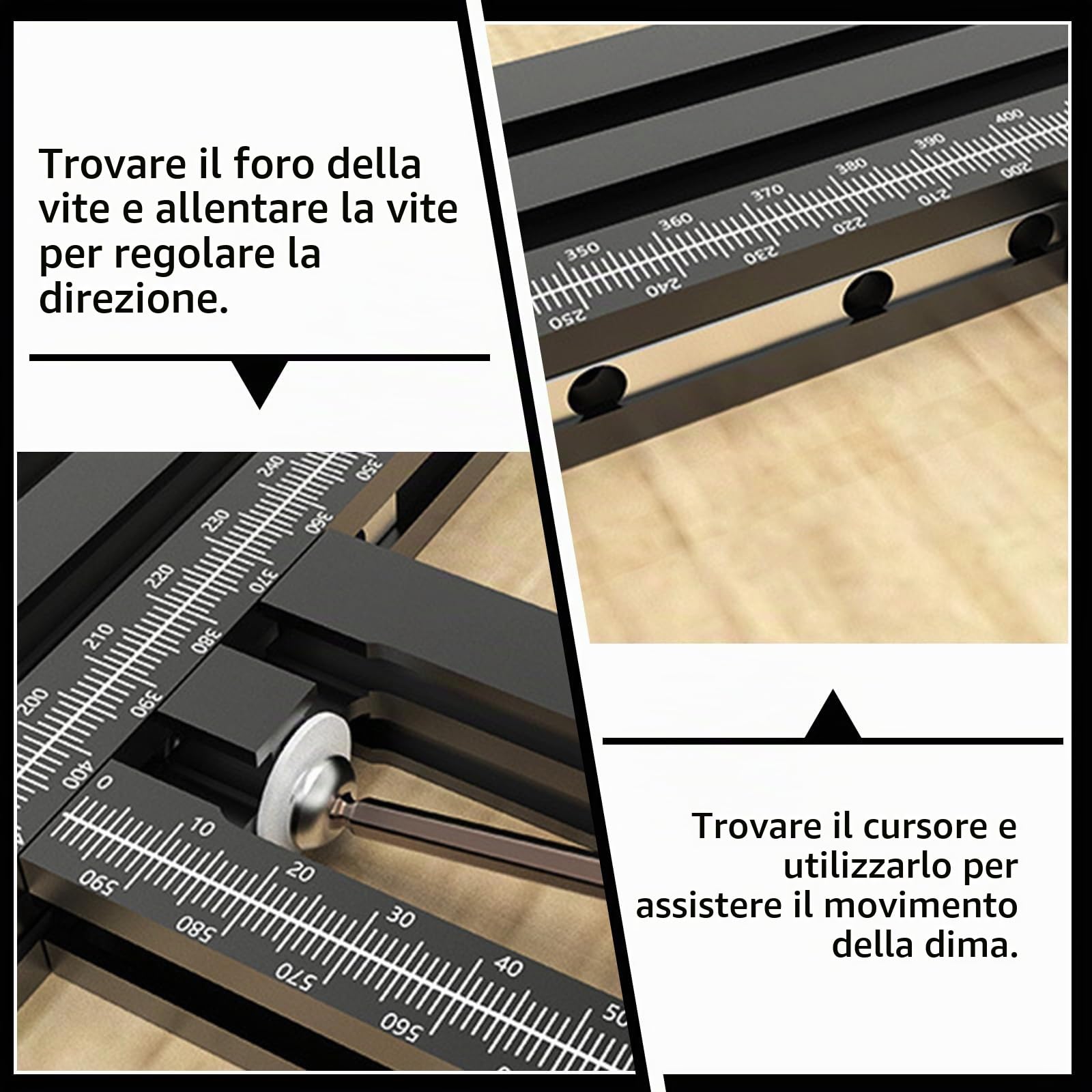 Modello di Fresatrice Regolabile, Ausilio per Fresatrici | Attrezzo per Fresatrice da 800 mm x 800 mm, per La Lavorazione del Legno per La Creazione di Fessure Rettangolari Quadrate
