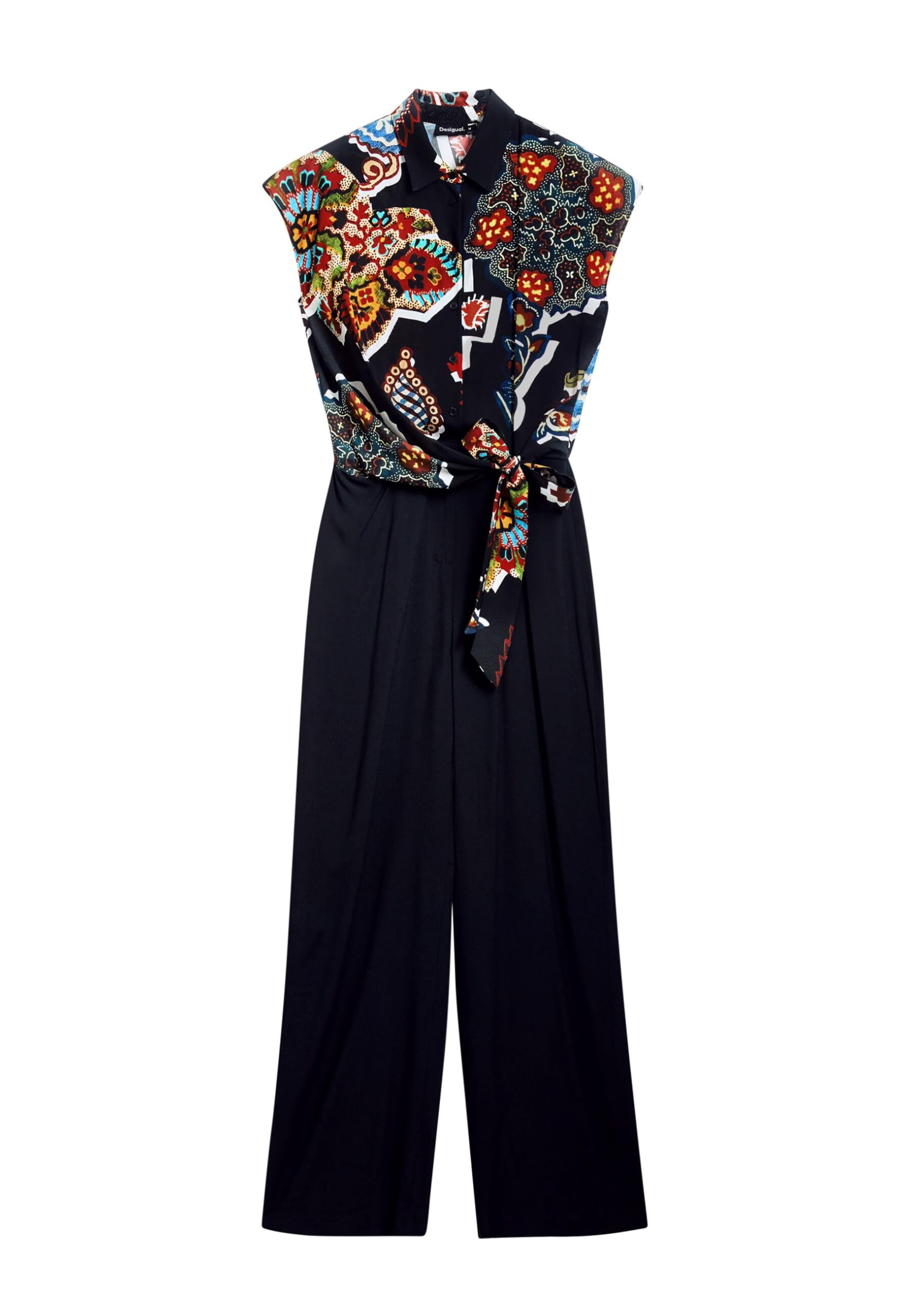 Desigual Jumpsuit_Paisley_Lacroix Jeans, Negro, XL Women's