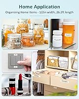 Vista 16 de BOYEEZON Paquete de 2 cintas para etiquetadoras TZe-131 de 0.472 in 0.47 laminadas transparentes, compatibles con Brother P Touch TZe-131 Negro