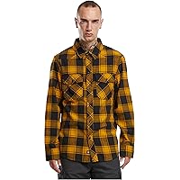 Brandit Check Shirt Long Sleeve, Farbe: Black-Yell