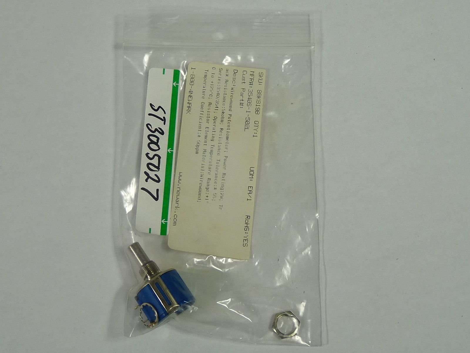 BOURNS 3540S-1-502L POT, WIREWOUND, 5KOHM, 5%, 2W